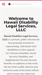Mobile Screenshot of hawaiidisabilitylegal.com