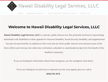 Tablet Screenshot of hawaiidisabilitylegal.com